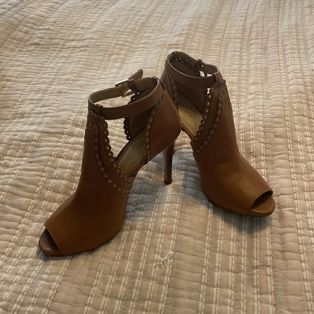 Michael Michael Kors Peep Toed Booties - Picture 2 of 5